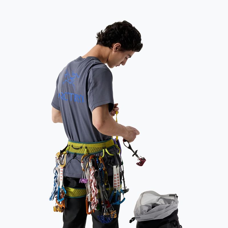 Pánské tričko Arc'teryx Kragg Sl Cotton Bird Word dk stratus/fluidity 5