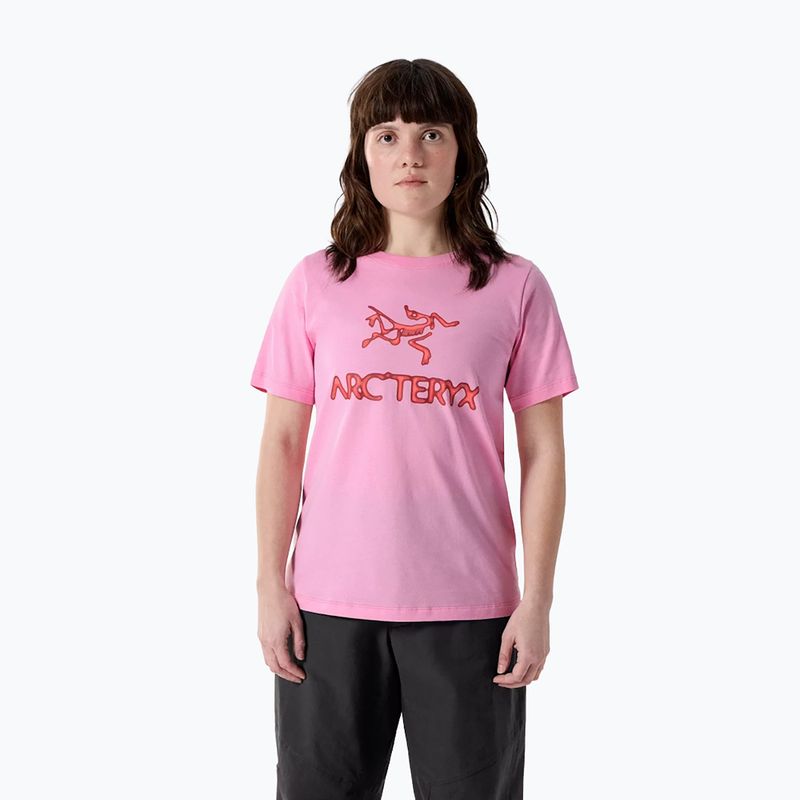 Dámské tričko Arcteryx Kragg SL Cotton Heatmap Crew pineberry
