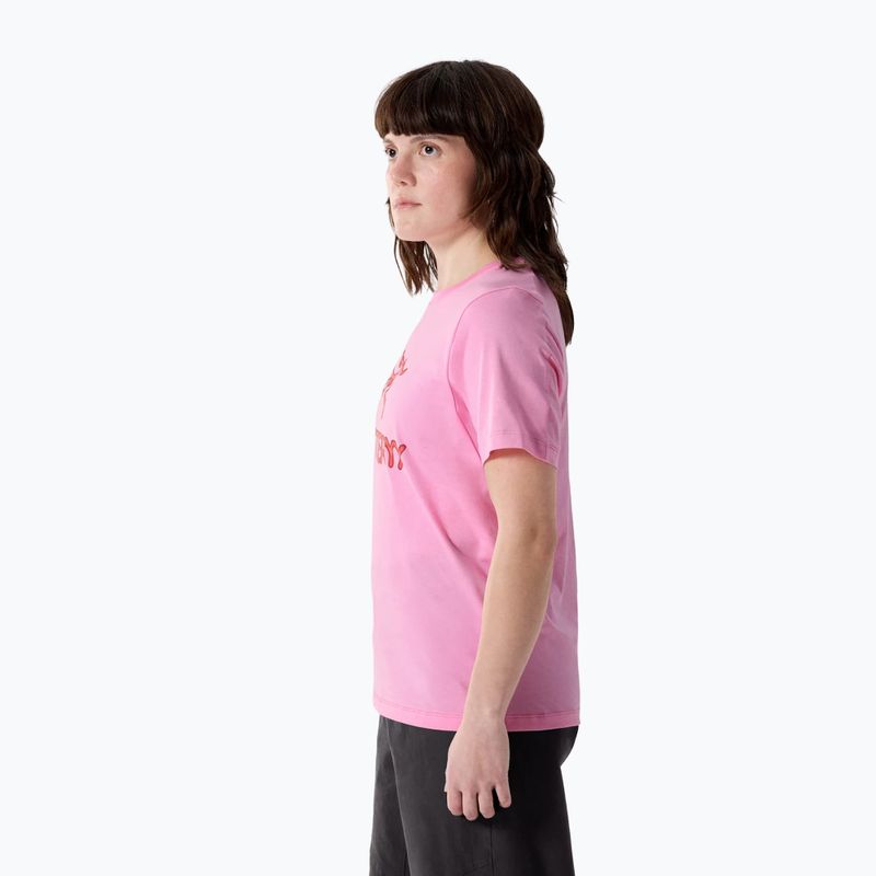 Dámské tričko Arcteryx Kragg SL Cotton Heatmap Crew pineberry 3