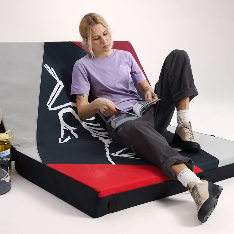 Dámské tričko Arcteryx Kragg Sl Cotton Emblem Crew mallow 6