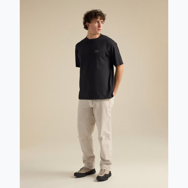 Pánské tričko na lezení Arcteryx Kragg Cotton Emblem Crew SS black 2