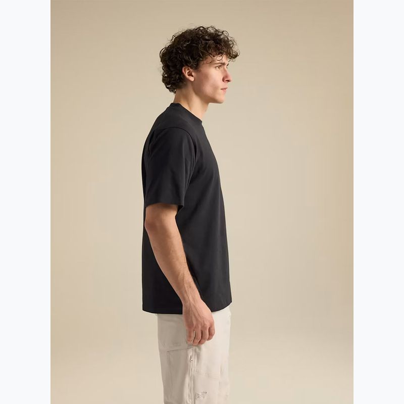 Pánské tričko na lezení Arcteryx Kragg Cotton Emblem Crew SS black 4