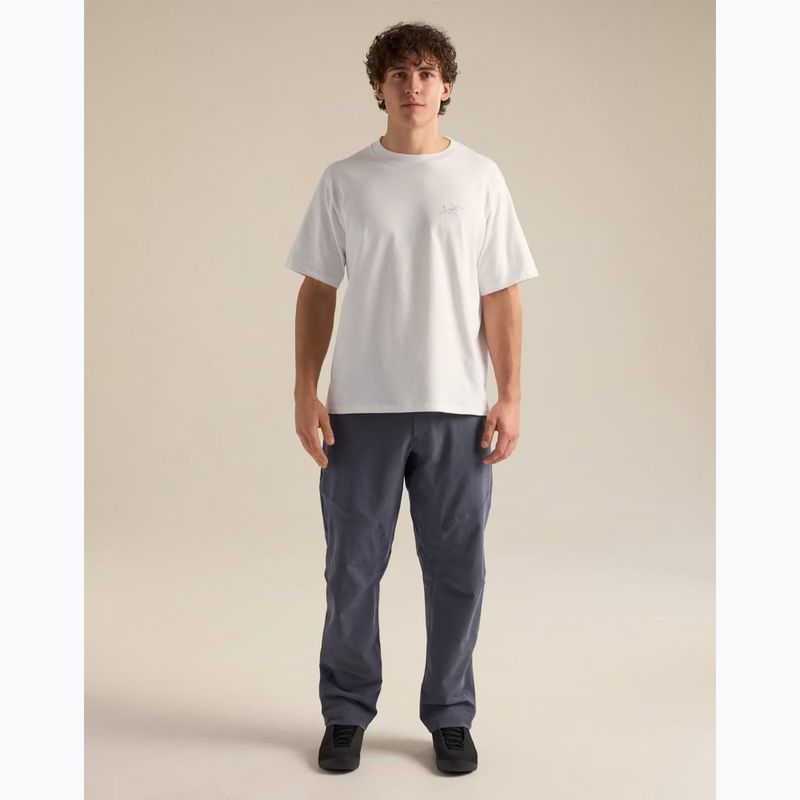 Pánské tričko na lezení Arcteryx Kragg Cotton Emblem Crew SS white light 2