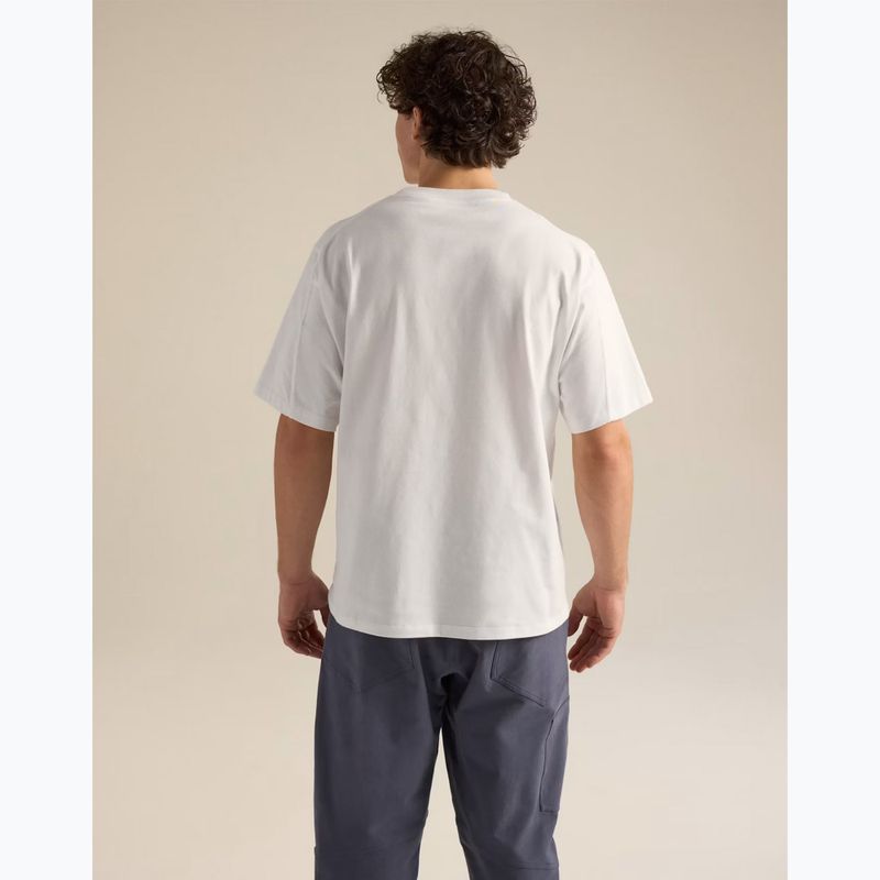 Pánské tričko na lezení Arcteryx Kragg Cotton Emblem Crew SS white light 3