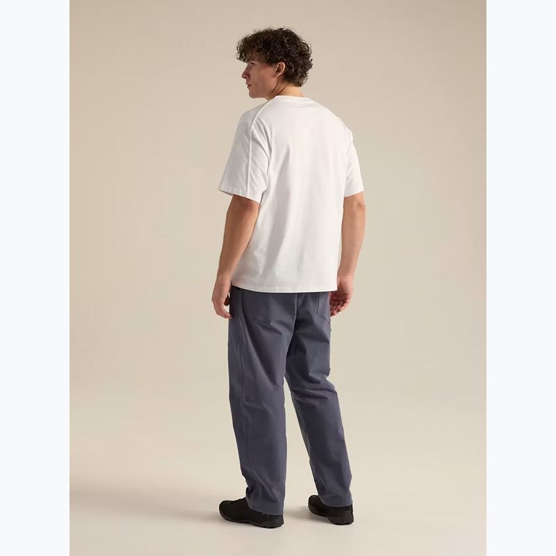 Pánské tričko na lezení Arcteryx Kragg Cotton Emblem Crew SS white light 4