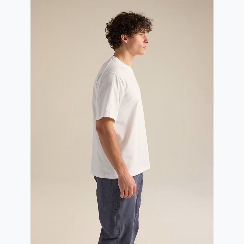 Pánské tričko na lezení Arcteryx Kragg Cotton Emblem Crew SS white light 5