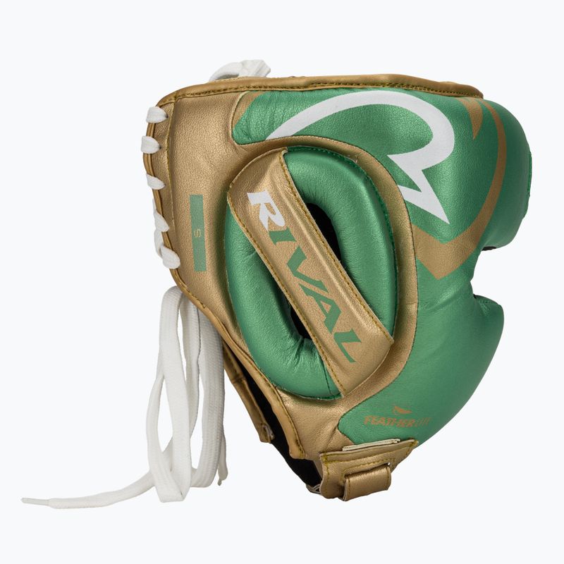 Boxerská helma Rival RHG100 Professional Headgear green/gold 2