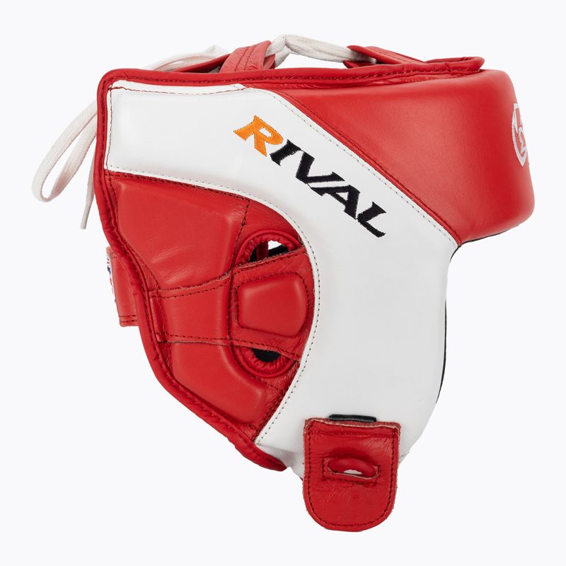 Boxerská helma Rival Amateur Competition Headgear red/white 2