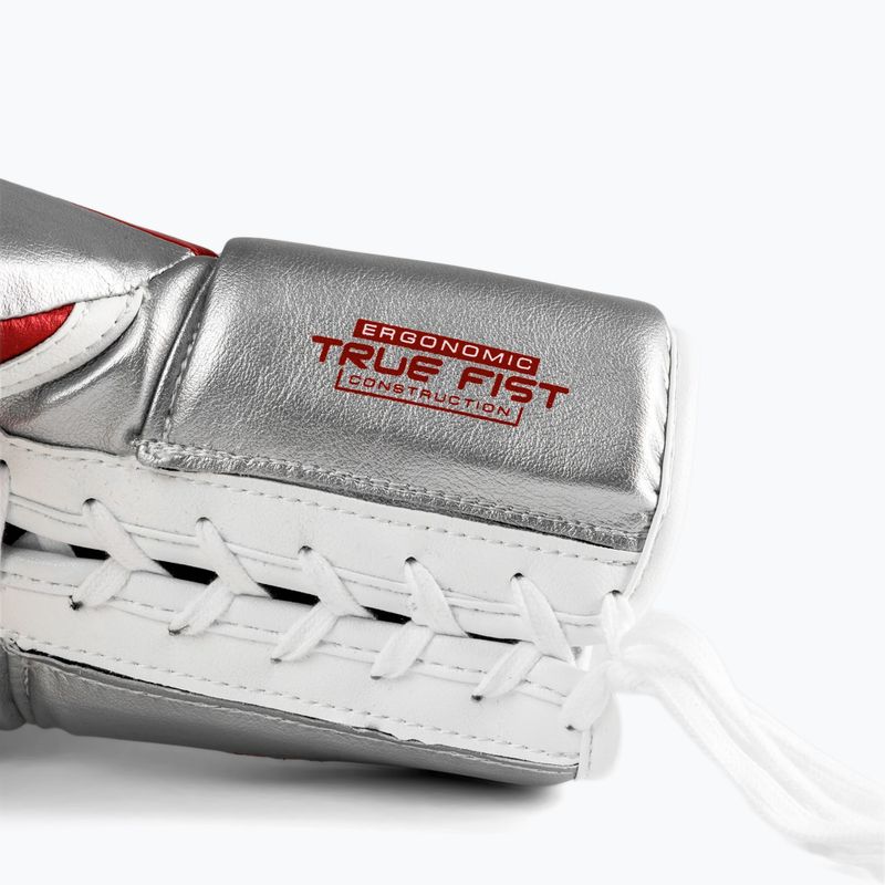 Boxerské rukavice Rival RS100 Professional red/silver 4
