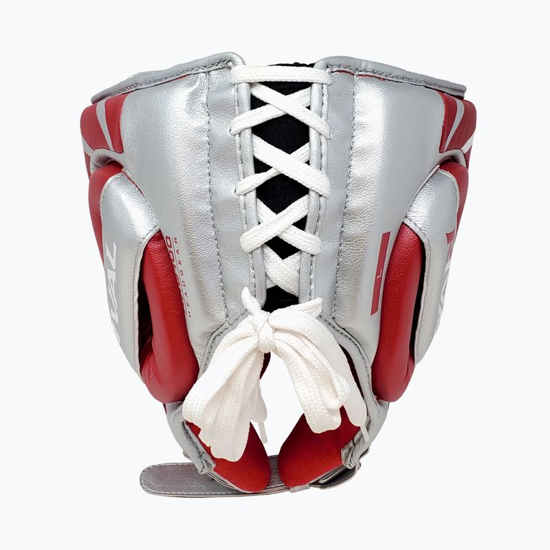 Boxerská helma Rival RHG100 Professional Headgear red/silver 3
