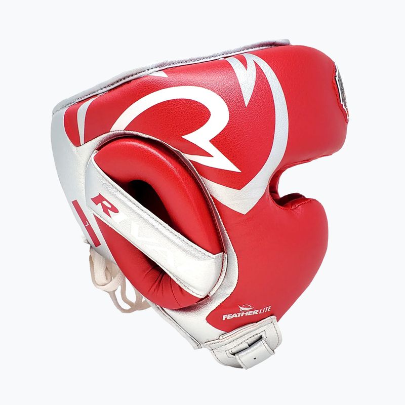 Boxerská helma Rival RHG100 Professional Headgear red/silver 4