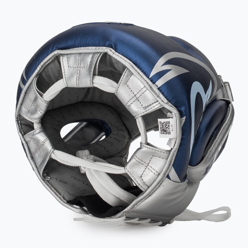 Boxerská helma Rival RHG100 Professional Headgear blue/silver 6