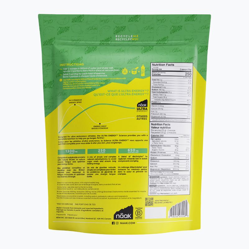 Näak Ultra Energy Drink Mix 720 g lime 2