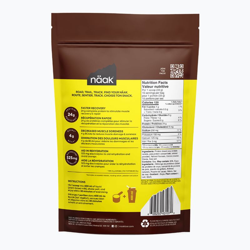 Protein Whey Näak Ultra Recovery Protein Powder 500 g chocolate 2