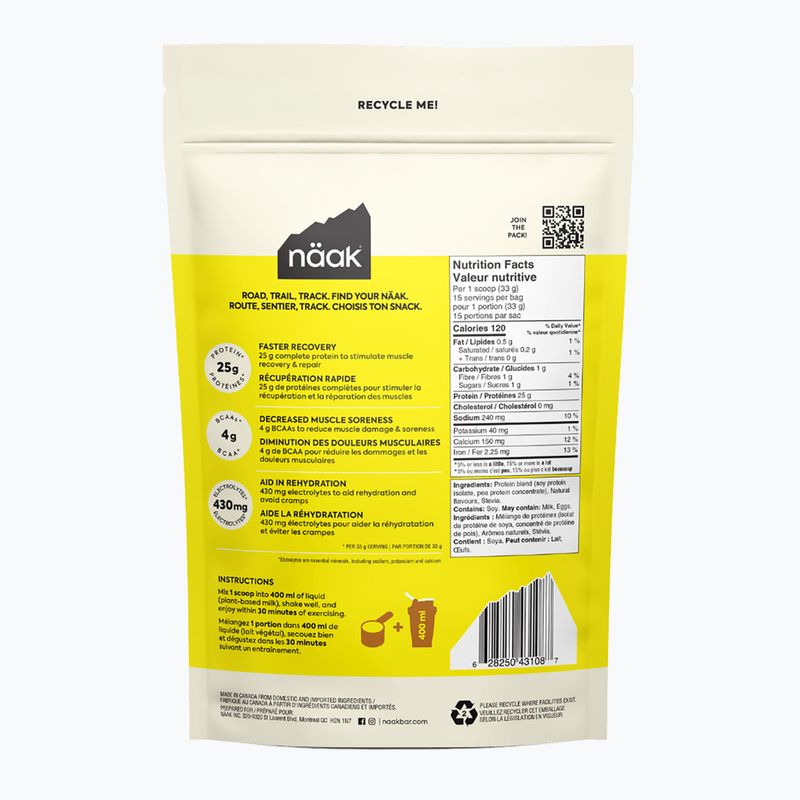 Protein Whey Näak Ultra Recovery Protein Powder 500 g vanille 2