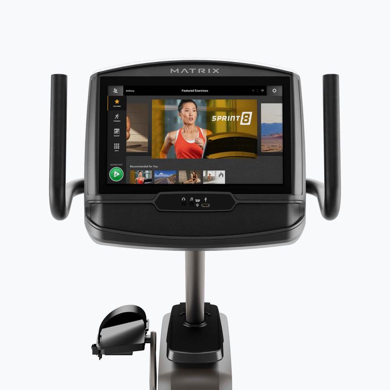 Horizontální rotoped Matrix Fitness Recumbent Bike + R30XIR černý MX-R30XIR 4