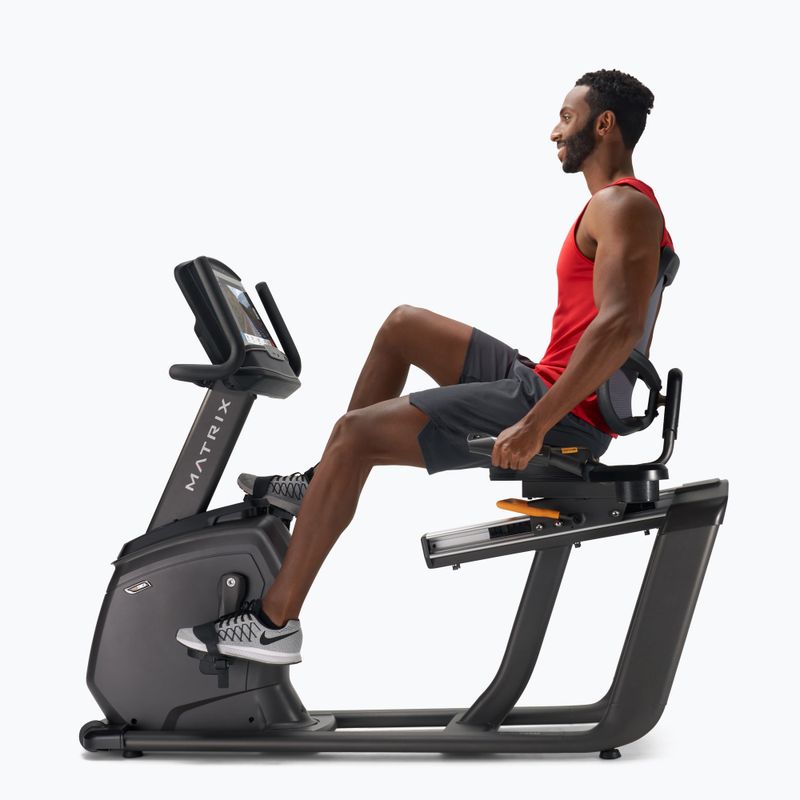 Horizontální rotoped Matrix Fitness Recumbent Bike + R30XIR černý MX-R30XIR 5