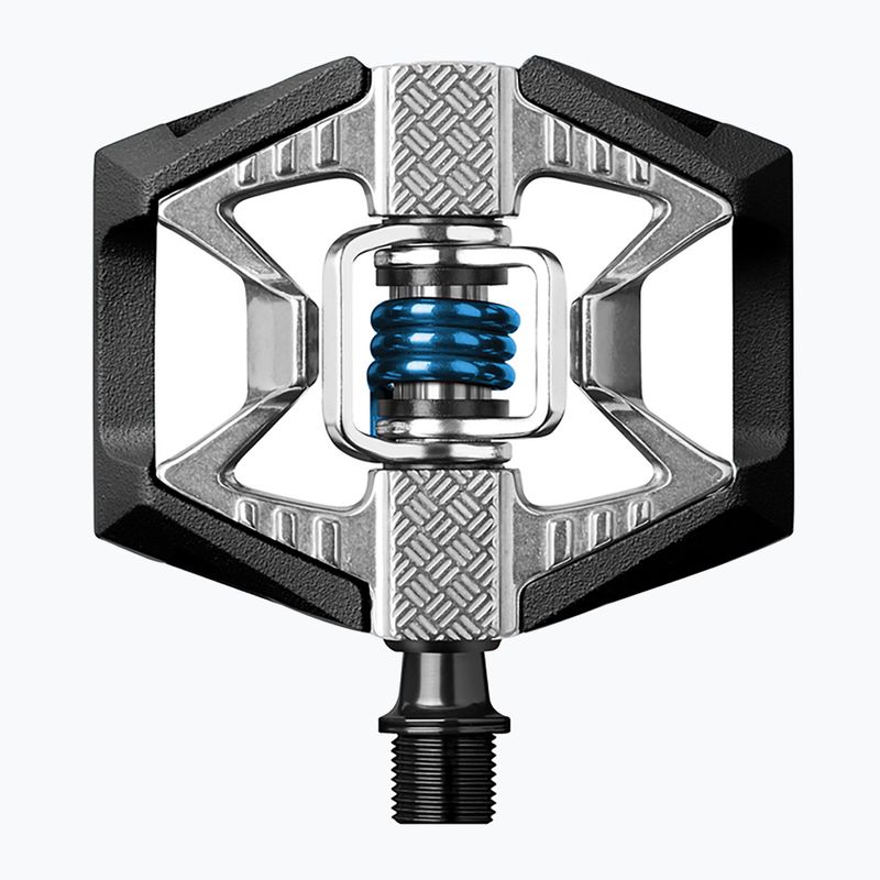 Crankbrothers Double Shot 2 černé/stříbrné/modré pedály na kolo 5