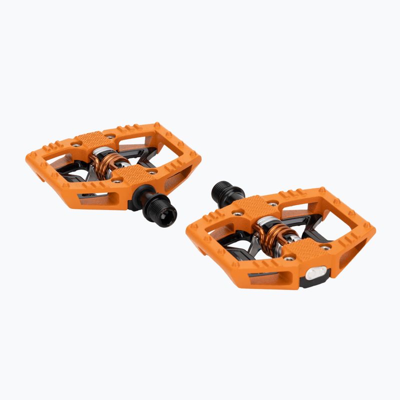 Crankbrothers Double Shot 2 oranžové/černé/oranžové cyklistické pedály 2