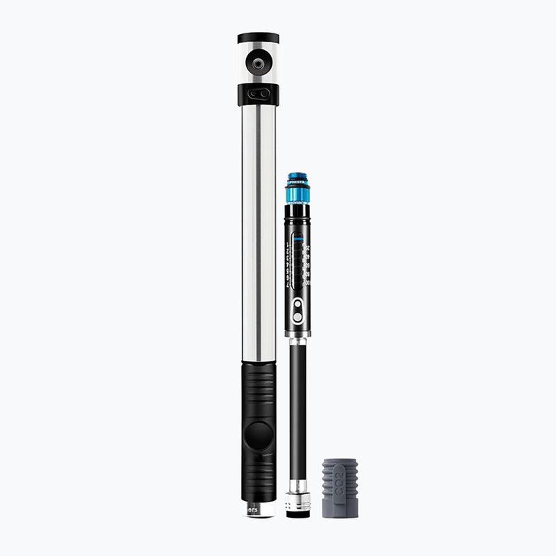 Crankbrothers Klic HP Gauge + CO2 120 psi stříbrná pumpička na kolo