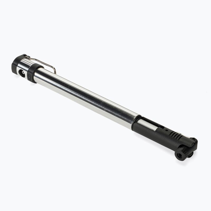 Crankbrothers Klic HV Mini Floor 110 psi stříbrná pumpička na kolo