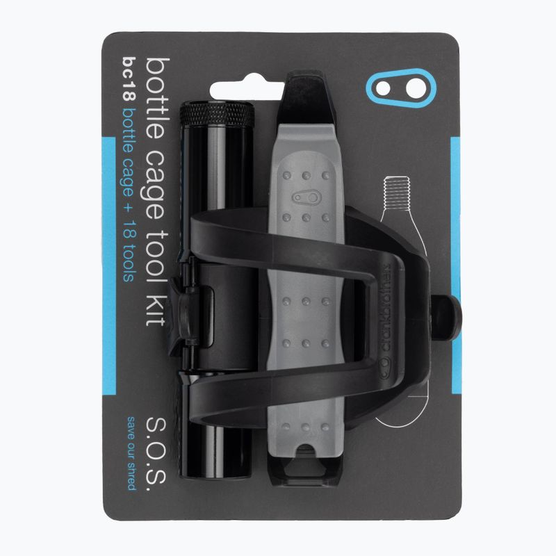 Crankbrothers Multitool S.O.S. BC17 Bottle Cage Tool Kit černá