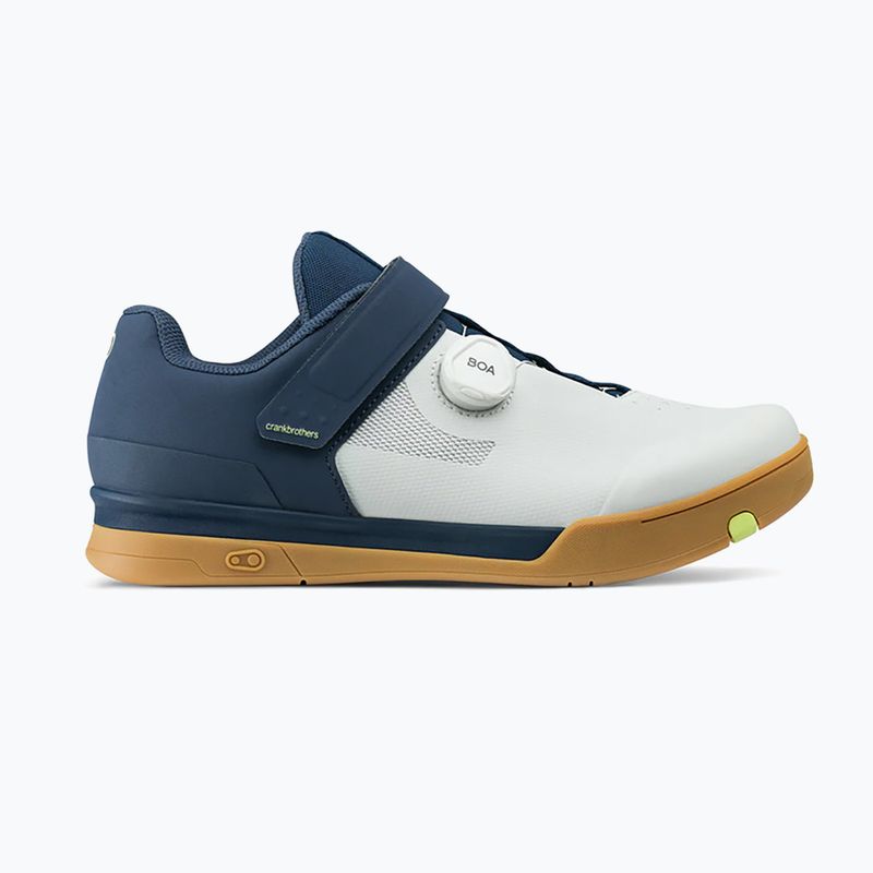 Cyklistické boty MTB Crankbrothers Mallet BOA navy grey/gum outsole 8
