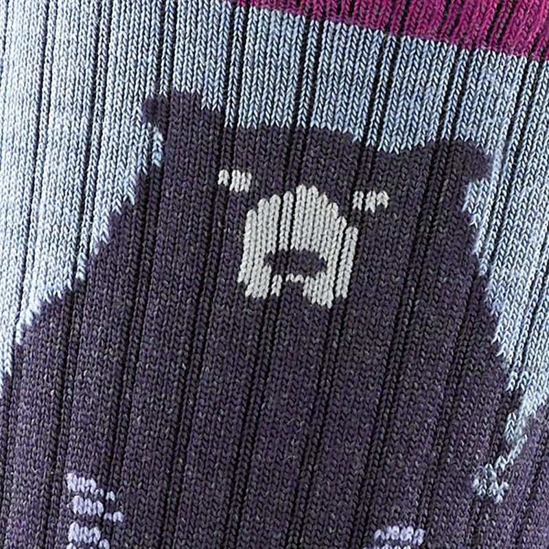 Dámské ponožky Darn Tough Bear Town Micro Crew Cushion purple 2