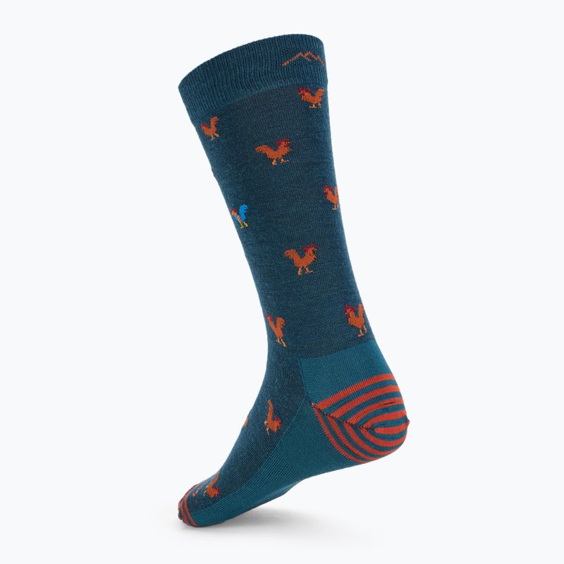 Pánské ponožky Darn Tough Strut Crew dark teal 2