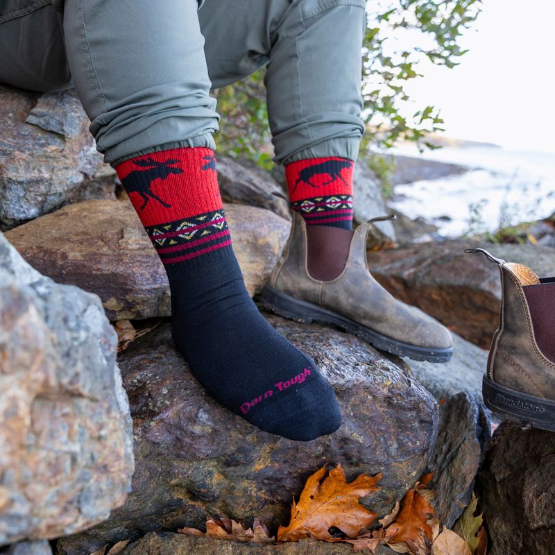 Pánské ponožky Darn Tough VanGrizzle Boot Sock Cushion moose black 5