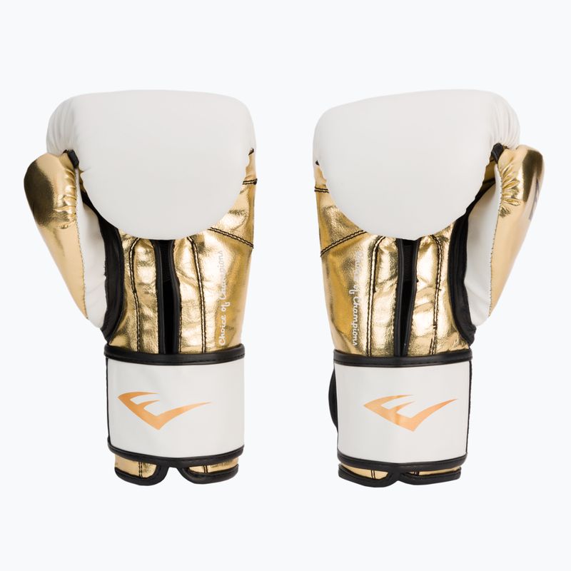 Boxerské rukavice EVERLAST Powerlock Pu černé 2200 WHT/GOLD-10 oz 2