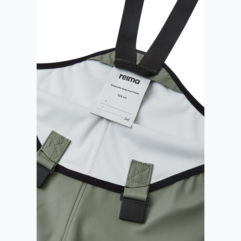 Dětské kalhoty do deště Reima Lammikko greyish green 4