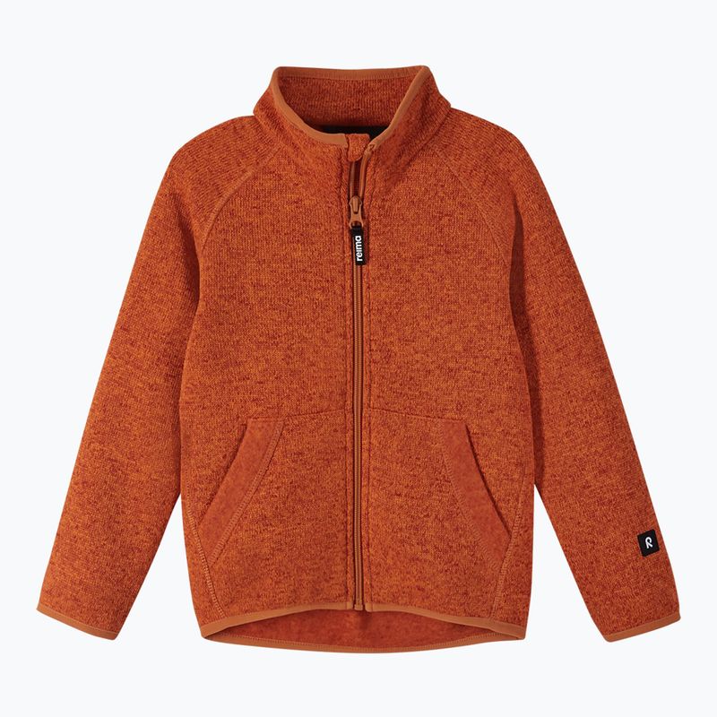 Dětská fleecová mikina Reima Hopper oranžová 5200050A-2680