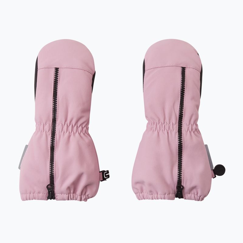Reima Tepas Mittens dětské lyžařské rukavice šedorůžové 5