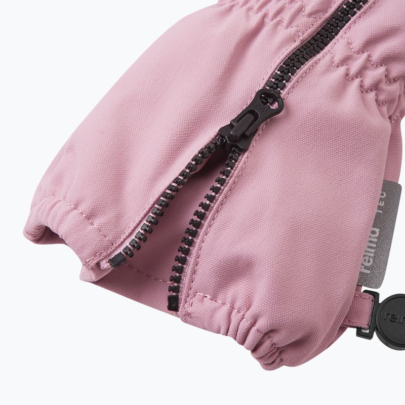 Reima Tepas Mittens dětské lyžařské rukavice šedorůžové 8