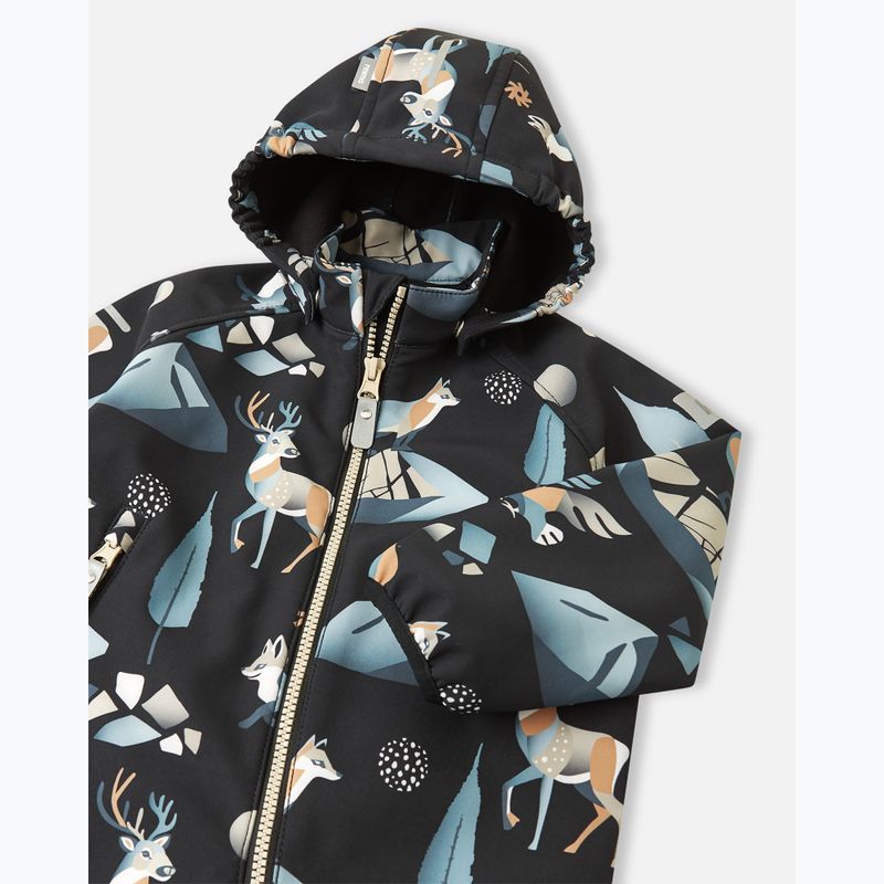 Dětská softshellová kombinéza Reima Mjosa black 3