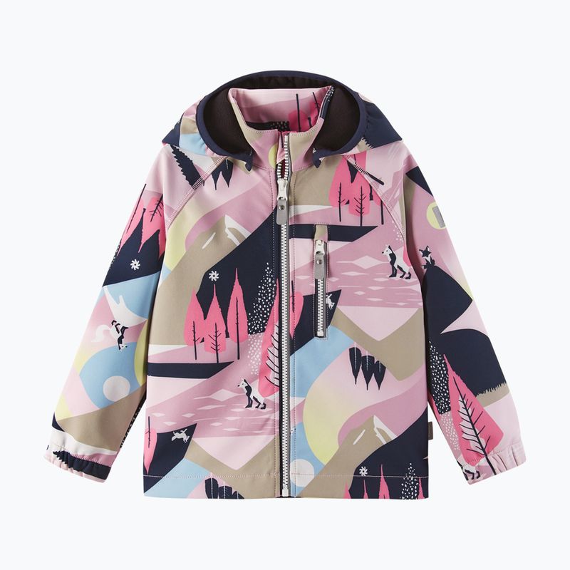 Dětská softshellová bunda Reima Vantti grey pink 2