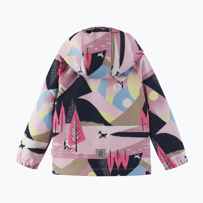 Dětská softshellová bunda Reima Vantti grey pink 3