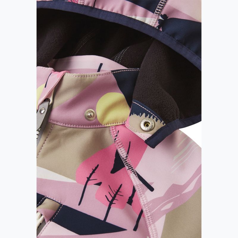 Dětská softshellová bunda Reima Vantti grey pink 5