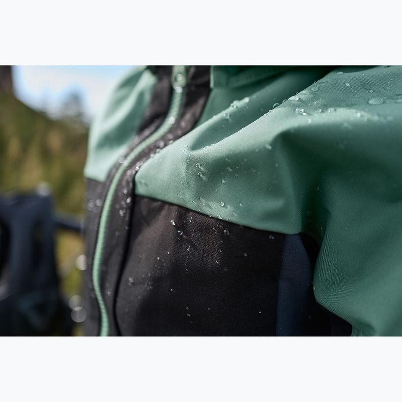 Dětská hybridní bunda Reima Vaeltava green clay 16