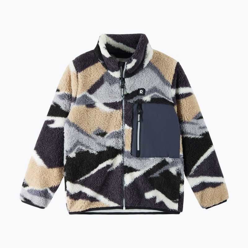 Dětská fleecová mikina Reima Turilas soft black 2