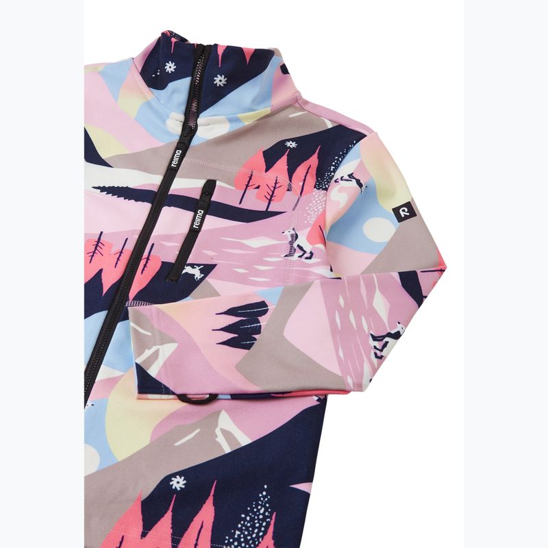 Dětská fleecová mikina Reima Iisisti grey pink 3