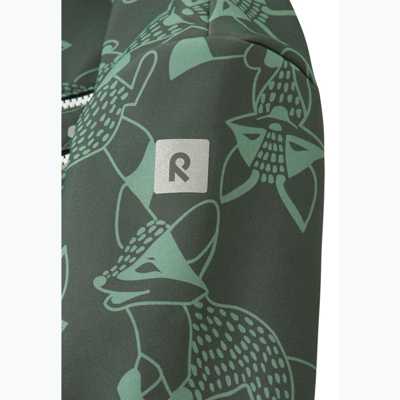 Dětská softshellová kombinéza Reima Nurmes deep thyme green 6