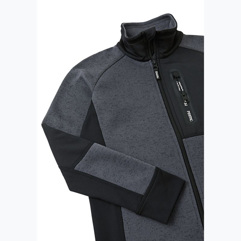 Dětská fleecová mikina Reima Liukuen soft black 3