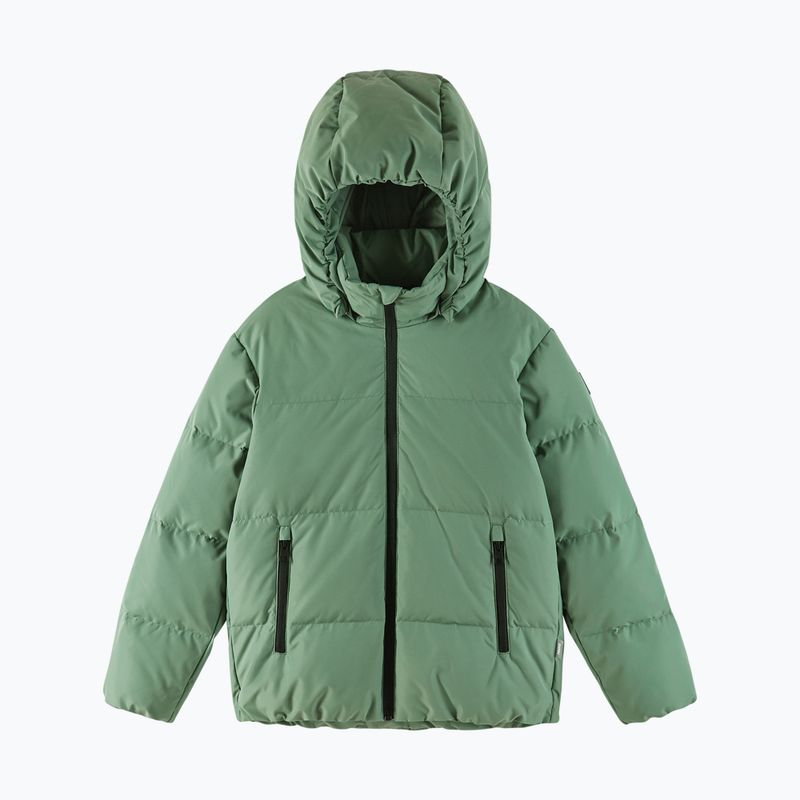 Dětská péřová bunda Reima Paimio green clay