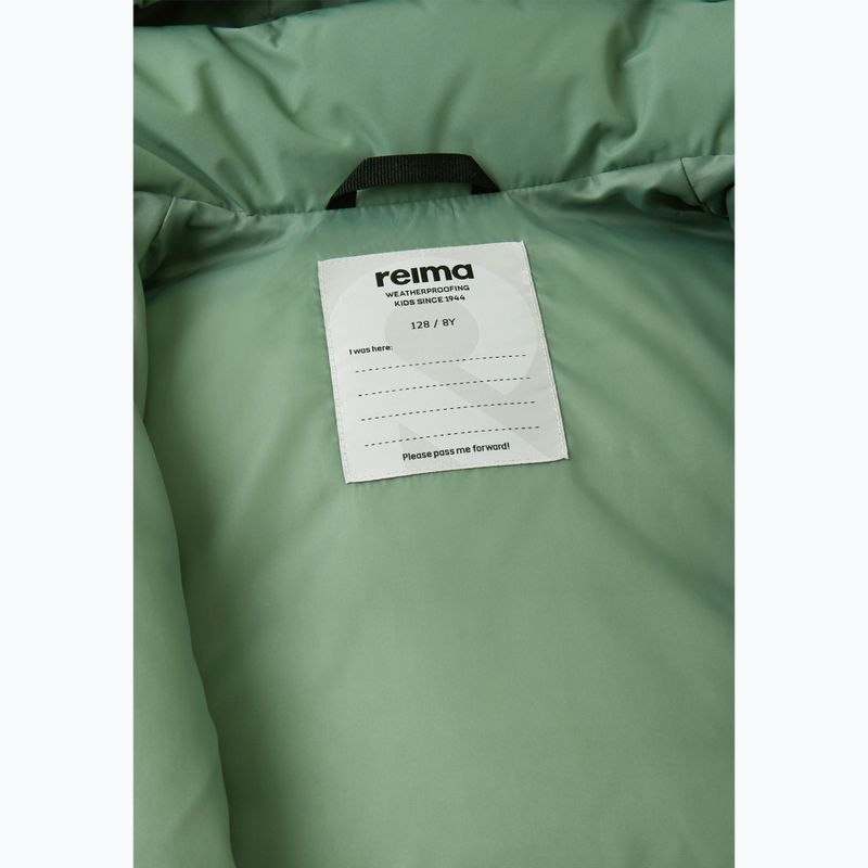 Dětská péřová bunda Reima Paimio green clay 6