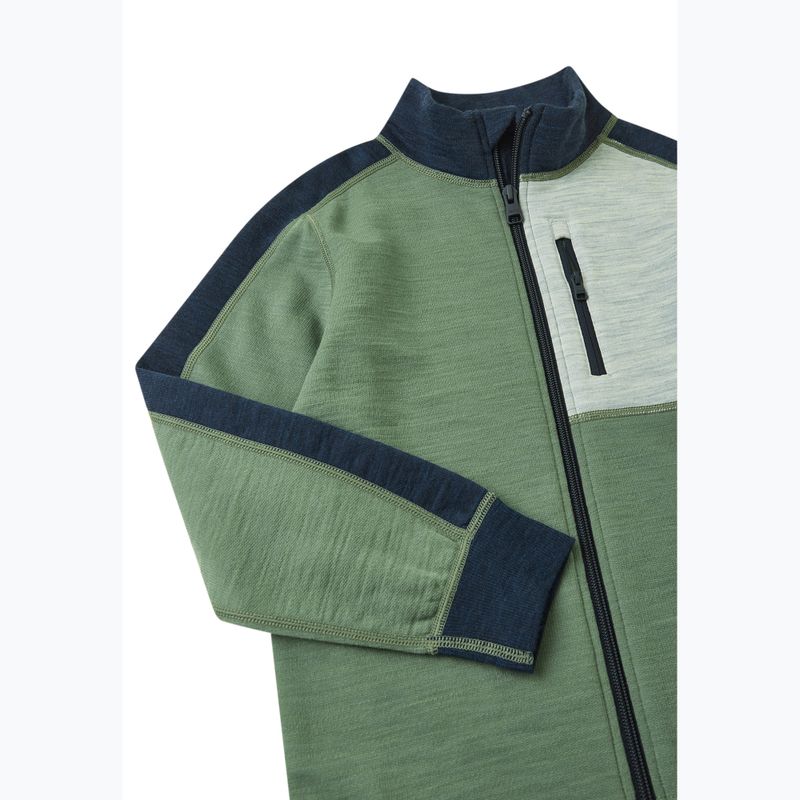 Dětská fleecová mikina Reima Merin green clay 3