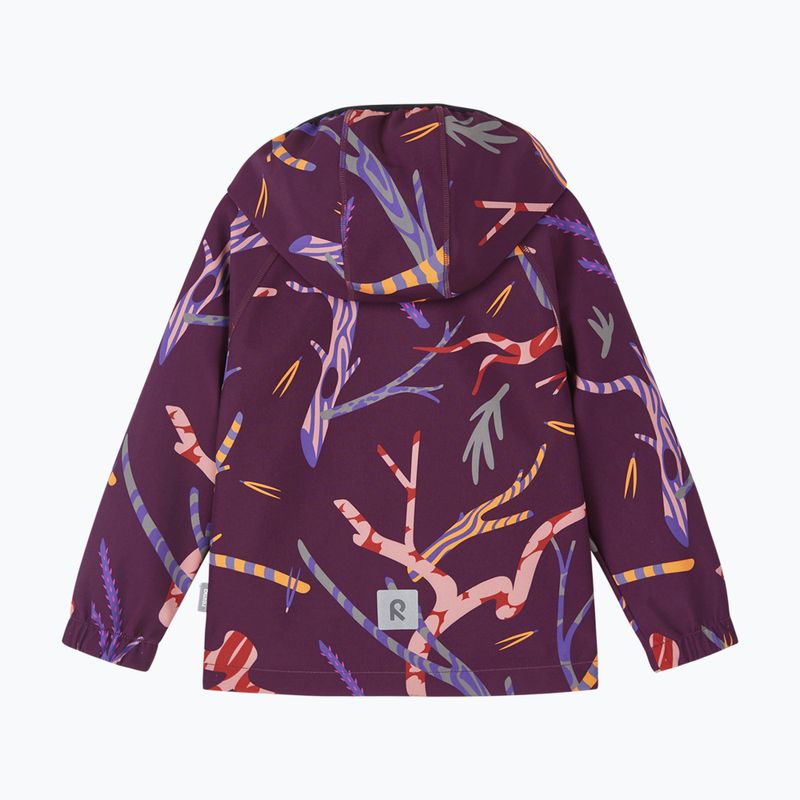 Dětská softshellová bunda Reima Vantti deep purple 2