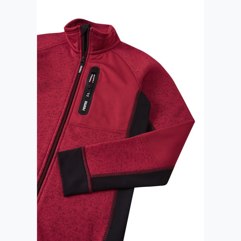 Dětská fleecová mikina Reima Liukuen cranberry 3