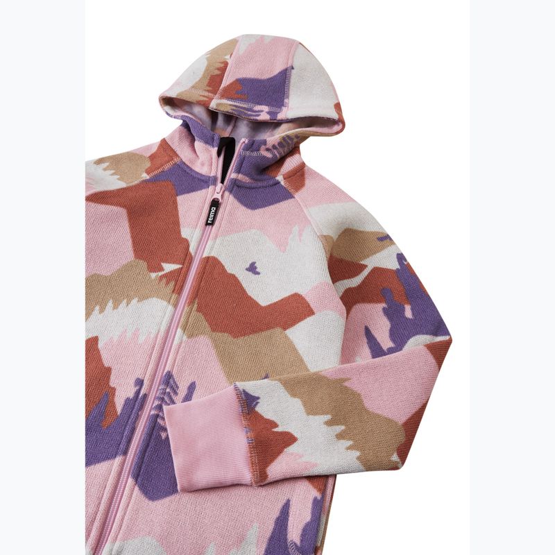 Dětská fleecová mikina Reima Northern Fleece Hoodie grey pink 3